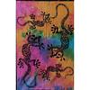 ICC Lizard Iguana Reptile Poster Hippie Decor Tapestry Wall Hanging Trippy Tie Dye Tapestries Bohemian Art psychedelic Small Hippie Rasta Living Room