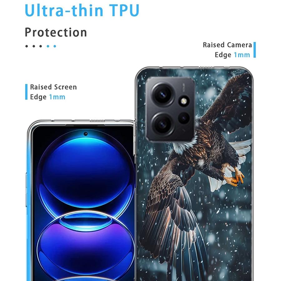 Soaring Eagle Hunting Phone Case For Redmi Note 14 15 Pro 5G 13 12 Pro Plus 11 11T 11E 11S 10 Pro 10S 9 9S Cover Cell Clear TPU