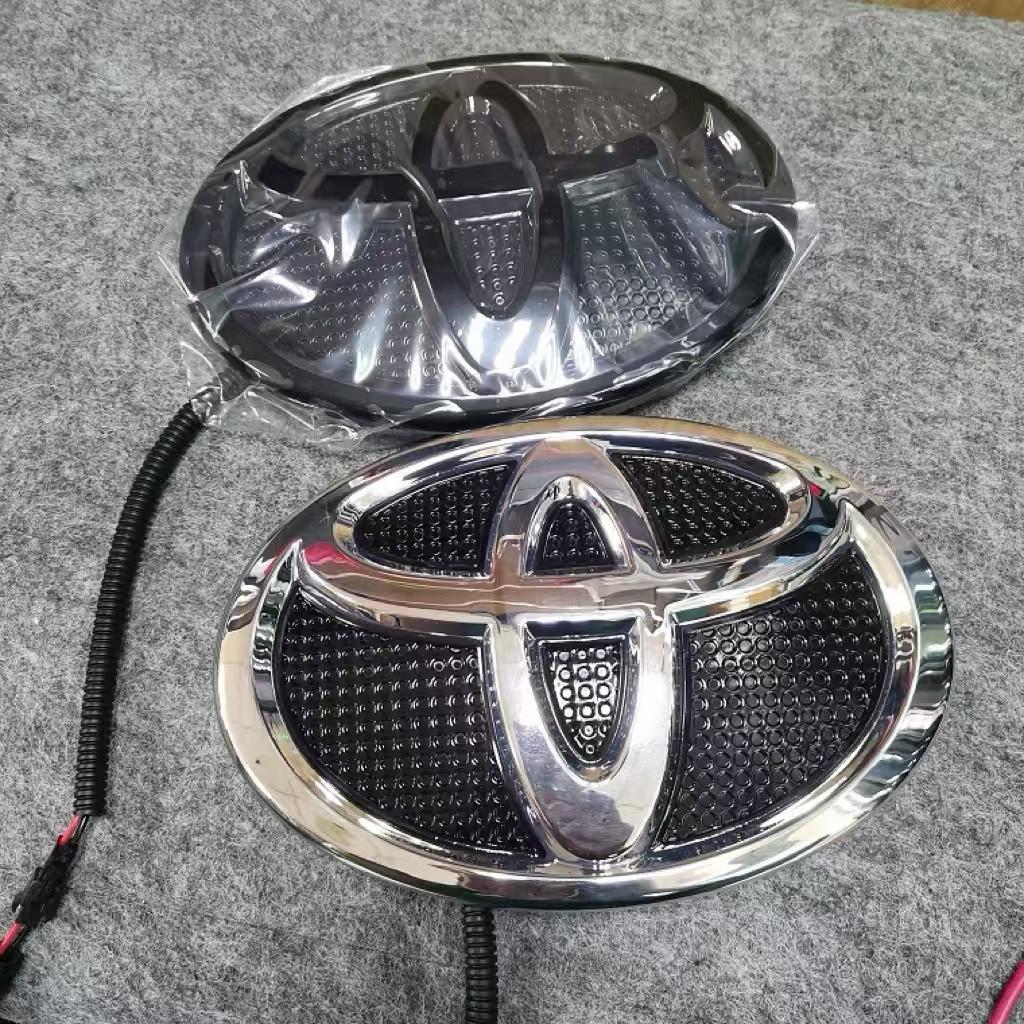 1 шт. 19x13 см Передний светодиодный светящийся значок с логотипом для Toyota Land Cruiser 2016-2020 и Prado 2018-2020, Динамический светящийся эмблема