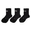 Under Armour Knee-High Socks Unisex 3 Pack Black (Unisex) Basketball Socks 22610208 071