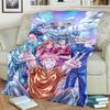 Soft Warm Jujutsu Kaisen Flannel Blanket for Bedrooms, Sofas, Beds, Chairs, Picnics and Travel