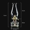 Retro L666 Glass Kerosene Lantern - Vintage Decorative Oil Lamp Nostalgia Ornament