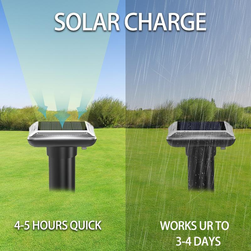 1/2 Pcs Solar Mouse Repeller Beep Vibration Plug and Play Ultrasonic Mouse Repeller Outdoor Snake Repeller