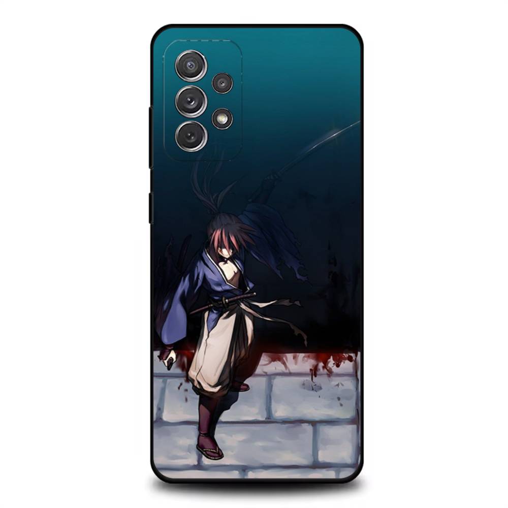 Чехол для телефона с аниме R-Rurouni K-Kenshin для Samsung S 25,24,23,22,30,21,10,9,Ultra,Plus,Lite,FE,4,5G Черный Мягкий Чехол