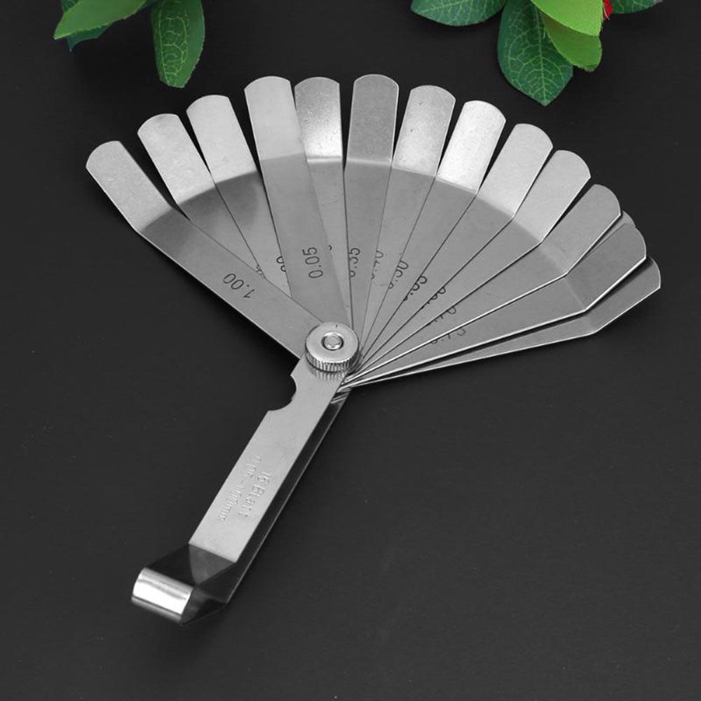 Измеритель смещения клапана из нержавеющей стали 0,05-1,0 мм, метрический, 100 мм, щуп