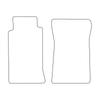 Velour Car Mat Set, Car Mats Fitting: Mazda MX-5 II 1998-2005, Black Piping