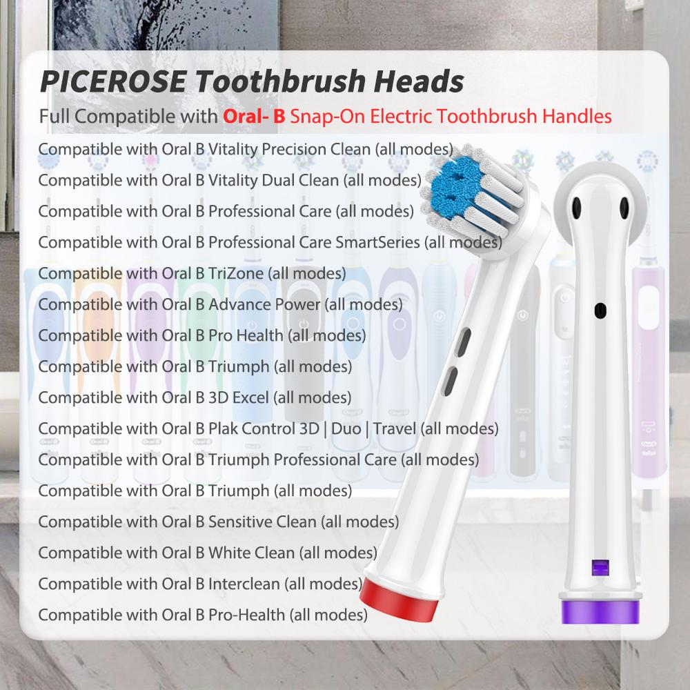 Чувствительные мягкие сменные насадки для зубных щеток Oral B, совместимые с электрической зубной щеткой Oral B