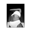 Bikini High Heels Lady Fashion Quote Poster  Black White Sexy Woman Canvas Print Painting LivingRoom Wall Art Decoration Picture