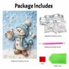 Christmas Snowman Pearl Painting Kit Handmade DIY Home Decoration Painting. Winter Hot Cocoa Art Craft. Pearl Beaded Wall Decor