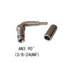 Automotive Stainless Steel Brake Hose Fitting Connector Adapter M10 0 °28°90°Male16X1.5 10X1Female Crimping Joint Universal Moto