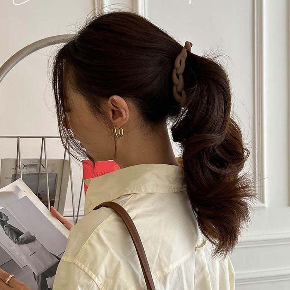 Матовая пластиковая заколка-банан 10,5 см, матовая заколка для волос, простая заколка для волос в форме краба, вечерние заколки для волос