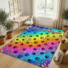 Dog Theme Crystal Velvet Rug Personalized Custom Name Text Soft Floor Mat Home Decor