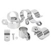 2/5/10pcs 304 Stainless Steel Ohmic Grounding Clamp Pipe Clamp Horseback Clamp Bracket Pipe Buckle Hose Clamp