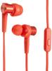Sony Earphones Deep Bass Model Canal Type with Remote Control and Red R MDR-XB55AP Microphone, MDR-XB55AP