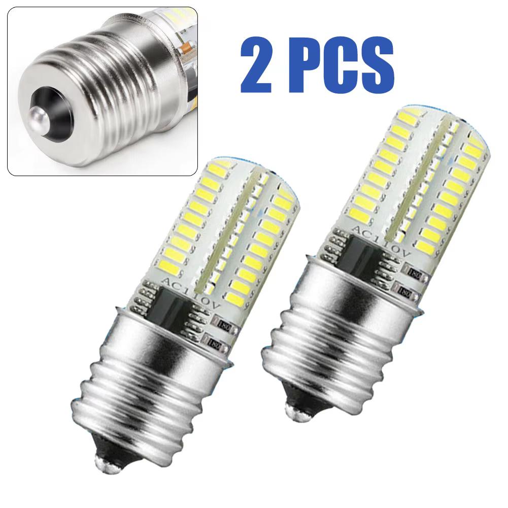 2Pcs Dimmable E17 LED Bulbs Microwave Oven Light AC 110V-130V Light Microwave Oven Lamp Light Bulbs General Kitchen Wholesale