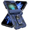 Чехол для Samsung Galaxy Z Flip 6 5 4 3 со сдвижной крышкой для объектива, магнитное кольцо-подставка 360°, улучшенная защита от ударов военного уровня