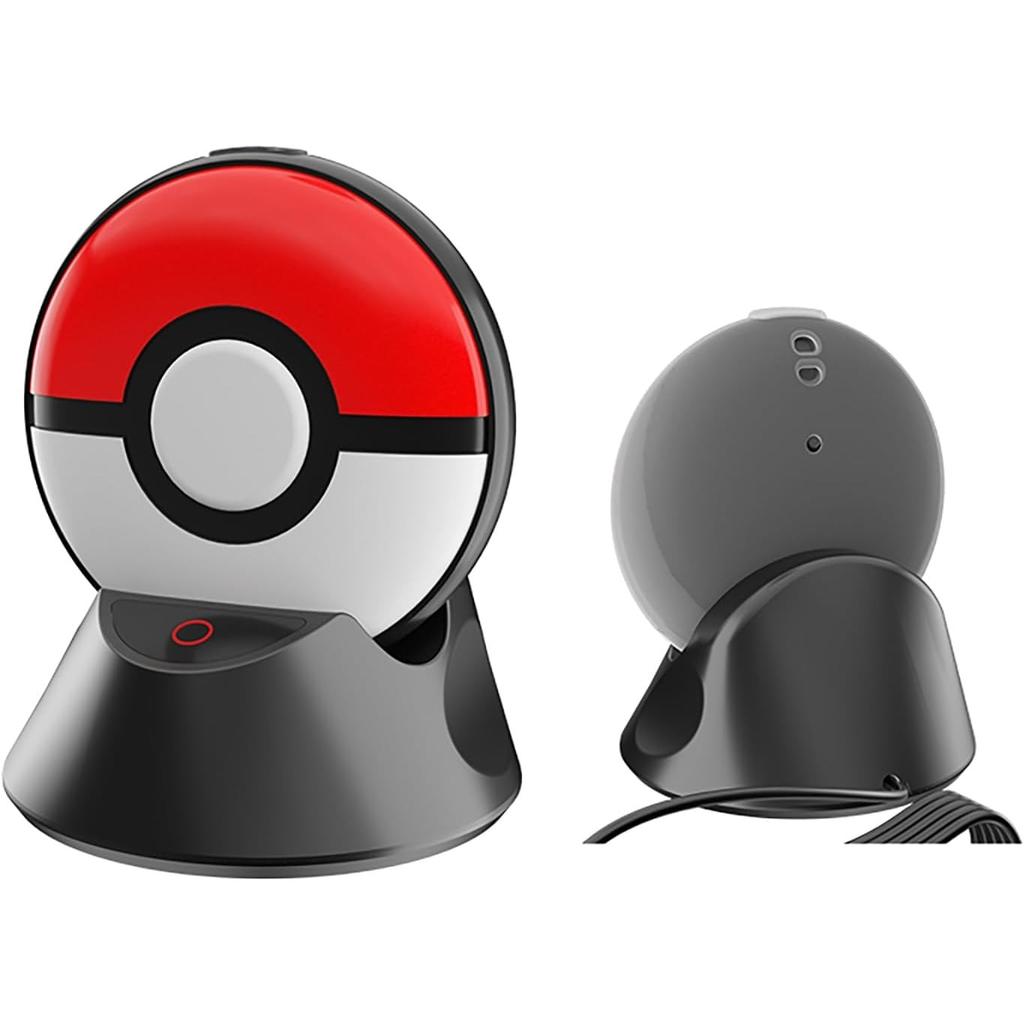 Portable Charging Dock with Silicone Protective Case for Pokémon GO Plus+ Charging Station Charger with Display Light,Poke Ball GO Plus  Accessories