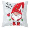 С Новым годом, рождественские украшения, карликовый принт, чехол для подушки для дома, гостиной, украшение для дивана, наволочка