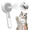 Pet Steam Brush Self-Cleaning Spray Pet Grooming Brush 3-in-1 Anti-Static Deshedding Massage