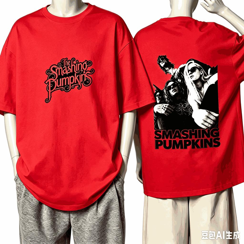 Smashing Pumpkins For Fan Gift Tshirt Unisex Unisex Harajuku Oversized Unisex Short Sleeve Streetwear High Quality Couples Classic