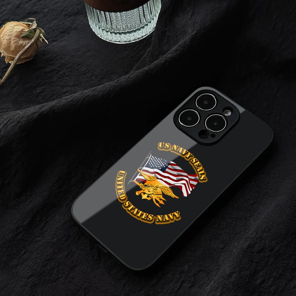 Чехол для телефона Special Forces Navy SEALs для IPhone 15 13 14 12 16 11 Pro XS Max Plus Mini X XR SE2020 Закаленное стекло Coque
