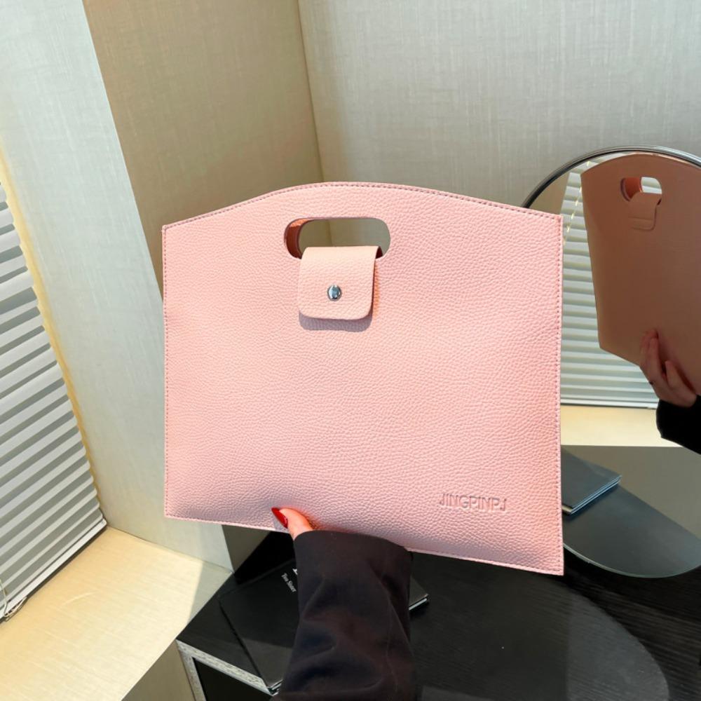 Большая вместительная офисная сумка для документов, сумка для файлов из ПУ, повседневная компьютерная сумка для офисного работника