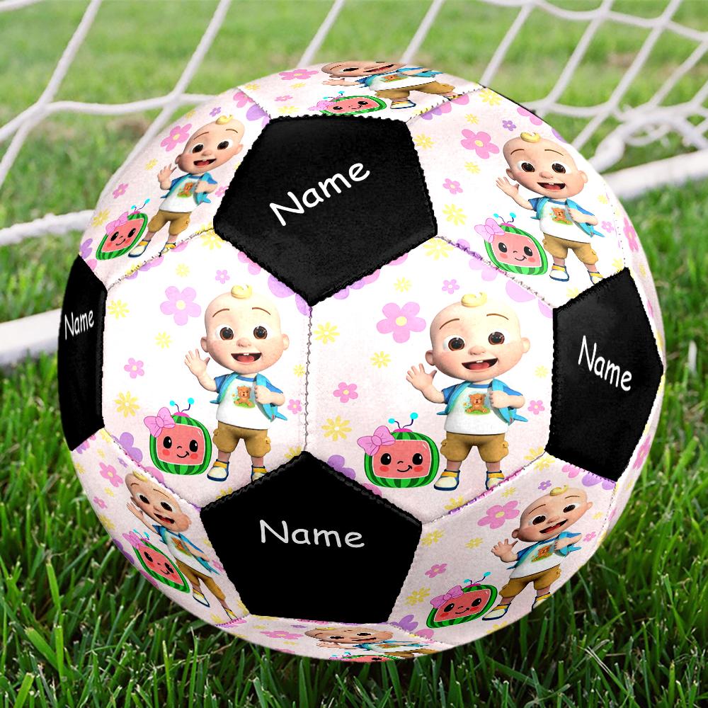 Custom Name Cocomelon Theme Size 5 Soccer Ball, Suitable for Both Indoor and Outdoor Matches, a Gift Suitable for Everyone.