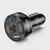 7A 35W QC3.0 4-Port USB Fast Car Charger for Mobile Phones