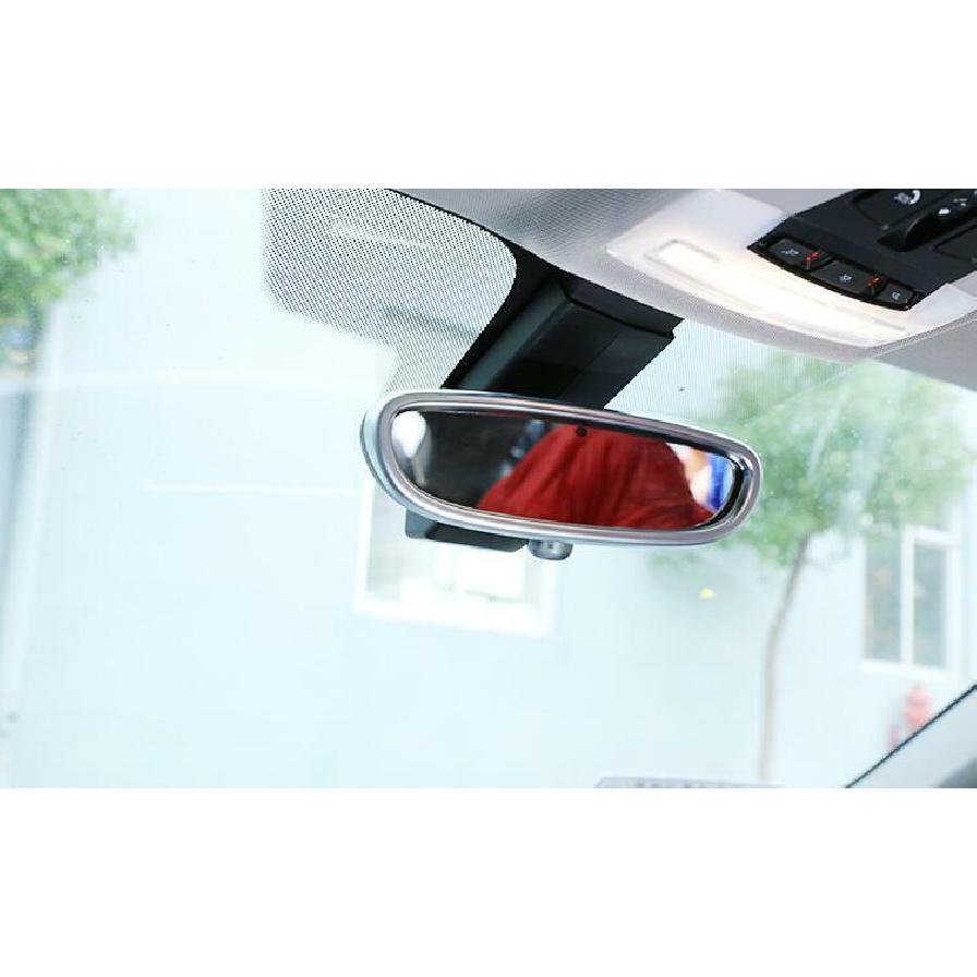For BMW X1 2016-  F48 ABS silver car inner rear view mirror frame trim