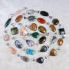 Mix Gemstone Pendant Sterling Silver Pendant Cabochon Pendant Necklace Bezel Pendant Tiny Pendant Natural Gemstone Jewelry Necklace