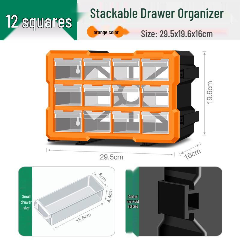 Шкаф для хранения деталей с ящиками для электроники, метизов и винтов
