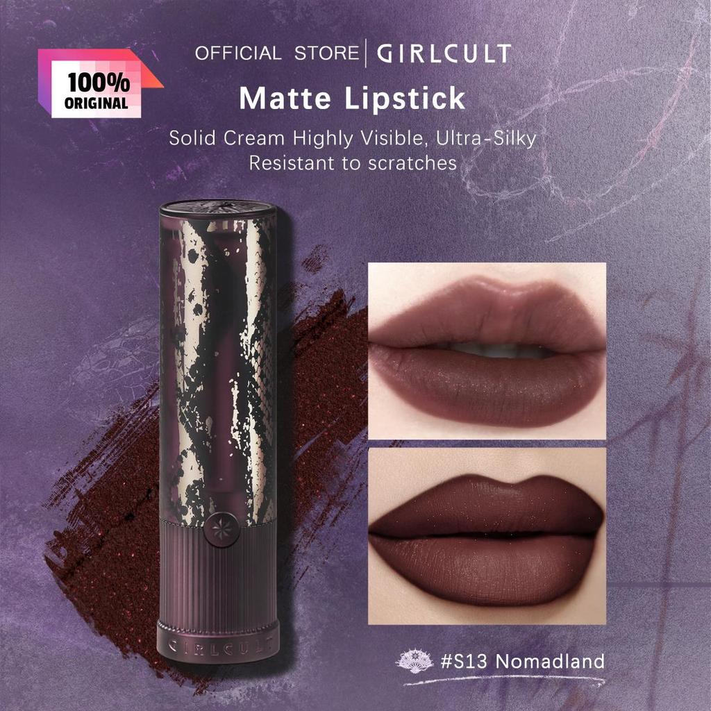 girlcult Матовая помада 3,5 г/0,12 унции (6 вариантов цвета)