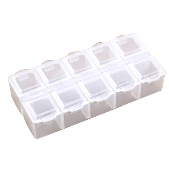 Коробка для хранения Пыленепроницаемая экономия места 2 размера Легко носить с собой Чехол для ювелирных изделий Поставка для рукоделия