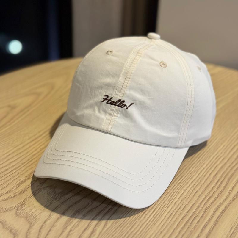 Embroidery Letter Baseball Cap Men And Women Summer Quick Drying Breathable Cap Outdoor Sports Shade Sun Hat