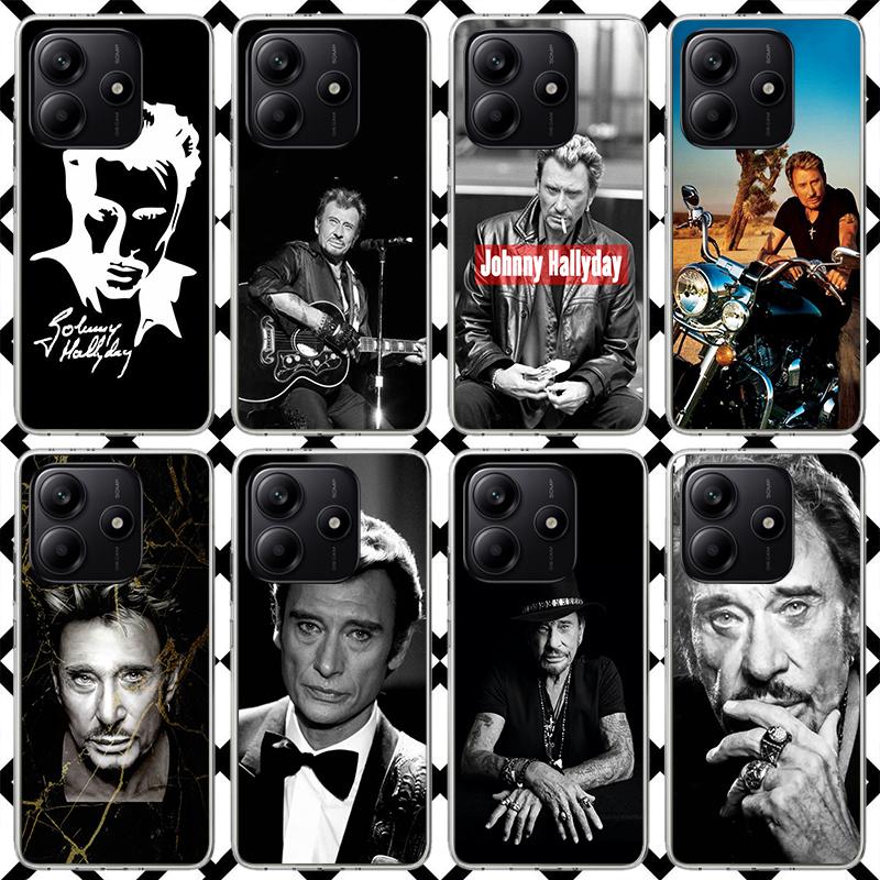 Johnny Hallyday Music Phone Case for Xiaomi Redmi Note 15 14 14S 13 12 12S 11 Pro Plus 11E 11T 11S 10S 5G Soft Cover Fundas Redm