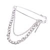 1Pc Unisex Classic Chain Pin Brooches  Bf Punk Hip Hop Jewelry Gifts