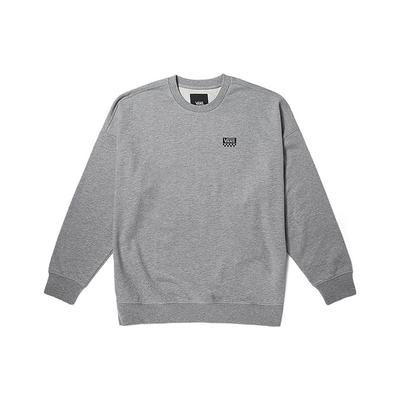 Vans Свободный пуловер с круглым вырезом и принтом логотипа алфавита, топы унисекс, серый VN000H0SHTG