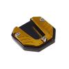 Motorcycle Aluminum Alloy Foot Support Pad Increased Anti-Slip Base Side Support Extended Foot Pad for Motorcycle Bicycle