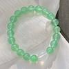 High Quality Natural Green Strawberry Crystal Milk White Crystal Bracelet Bracelet.