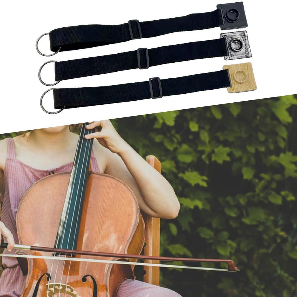 Cello Endpin Anchor Device, Adjustable Strap for Stability And Support