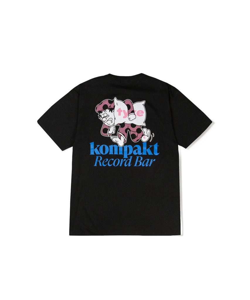 TYKE Футболка Tyke X Kompakt Record Bar Черная