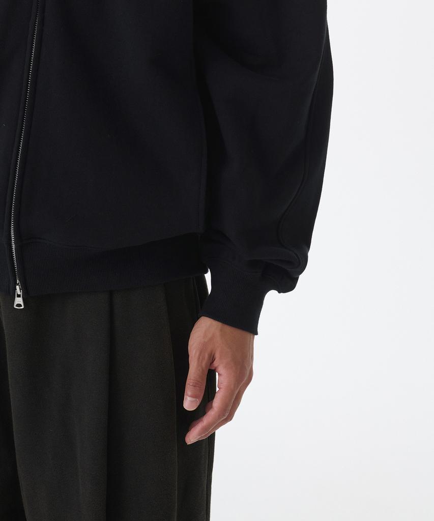 Musinsa Standard Extra Oversized Open Hooded Sweat Zip-Up [Black]