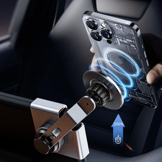 Держатель для телефона Магнитная подставка для мобильного телефона Регулируемый угол высокой устойчивости Простой в установке держатель для телефона для Tesla 3/Y
