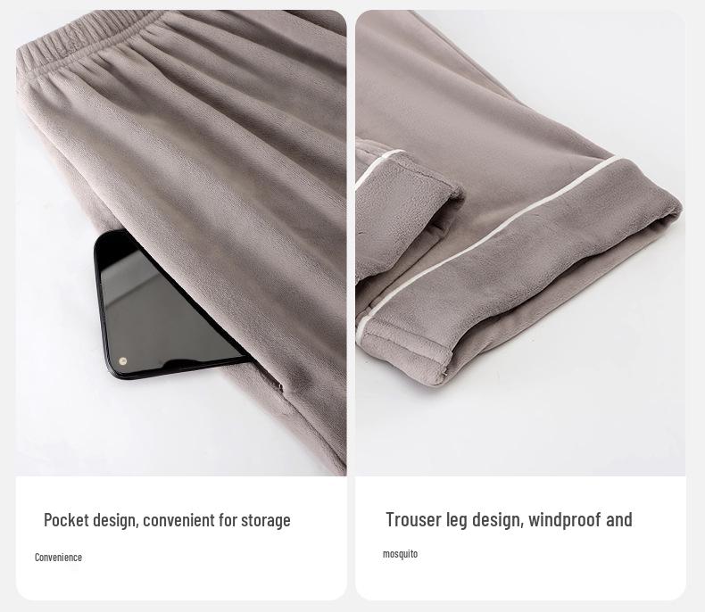 Женская зимняя пижама из бархата Sea Island - С длинным рукавом, длинными брюками, толстый кардиган из кораллового флиса, комплект домашней одежды