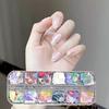 1 Box Nail Decoration Vibrant Color Irregular Shape Attractive Shell Fragment Nail Decor DIY Fake Nail