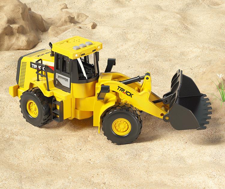 Children's Extra Large Alloy Roller Excavator Bulldozer Loader Toy, Ages 2+