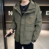 Осенняя Новая Куртка с Капюшоном Мужская Свободная Весенне-Осенняя Ветрозащитная Куртка Популярное Пальто