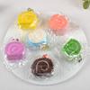 5cm Mini Swiss Roll Model Cake with Fake Fruit and Cream – Children's Toy Display Ornament