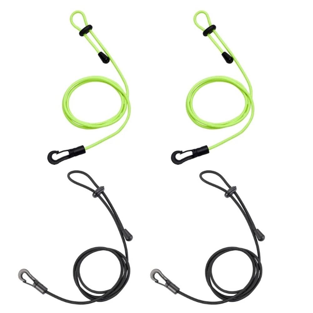 2 PCS Adjustable Kayak Safety Rod Leash Fishing Rod Paddle Leash Fishing