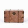 Storage Trunk with Hinged Lid Vintage Style Wooden Antique Influenced Chest for